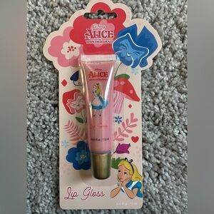Alice in Wonderland pink lip gloss